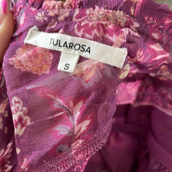 Tularosa Hopper Mini Dress in Plum Pink Floral size small - Picture 7 of 11